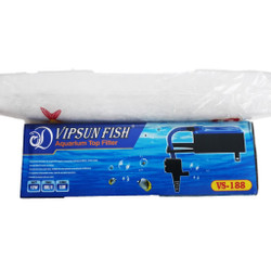 Máy Bơm Lọc Nước Hồ Cá VS-188 & Bông Lọc - Bộ Bơm Lọc Nước Bể Cá Vipsun