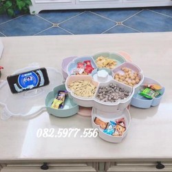 Khay mứt lúa mạch 2 tầng có chỗ để điện thoại