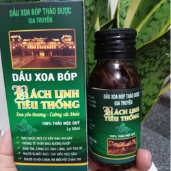 Dầu Xoa Bóp Thảo Dược Bách Ljnh Tiêu Thống