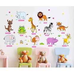 Decal dán tường hình thú