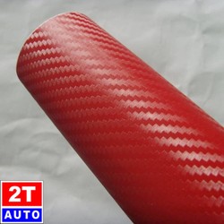 Cuộn tấm decal đề can đềcan dán trang trí nội thất, ngoại thất xe hơi ô tô xe máy- MÀU ĐỎ TƯƠI- kích thước 120cmx 25cm