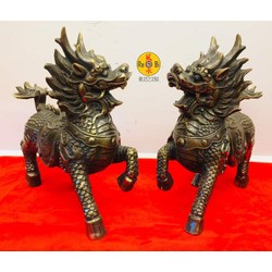 Kỳ Lân Long Mã Đồng giả cổ - Tượng Đồng Phong Thủy Kỳ Lân Long Mã Đồng giả cổ - Tượng Đồng Phong Thủy