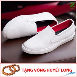 Giày Slip On Nam Aroti Đế Khâu Chắc Chắn Phong Cách Đơn Giản Màu Trắng - M498-TRANG-25219 Giày Slip On Nam Aroti Đế Khâu Chắc Chắn Phong Cách Đơn Giản Màu Trắng - M498-TRANG-25219
