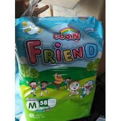 bỉm Goon Friend S62M58L48xl42 tặng miếng