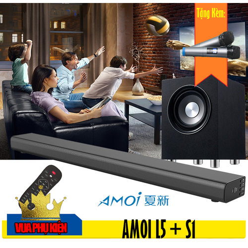 6212782 , 16340829 , 15_16340829 , 6365000 , Bo-Loa-Soundbar-Karaoke-5.1-AMOI-L5-Loa-Tram-S1-Tang-02-Micro-Khong-Day-15_16340829 , sendo.vn , Bộ Loa Soundbar Karaoke 5.1 AMOI L5 + Loa Trầm S1 Tặng 02 Micro Không Dây Bộ Loa Soundbar Karaoke 5.1 AMOI L5 + Loa Trầm S1 Tặng 02 Micro Không Dây