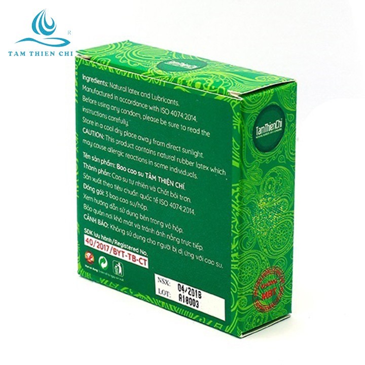 Bao cao su Tâm Thiện Chí Family mỏng trơn hộp 3 chiếc