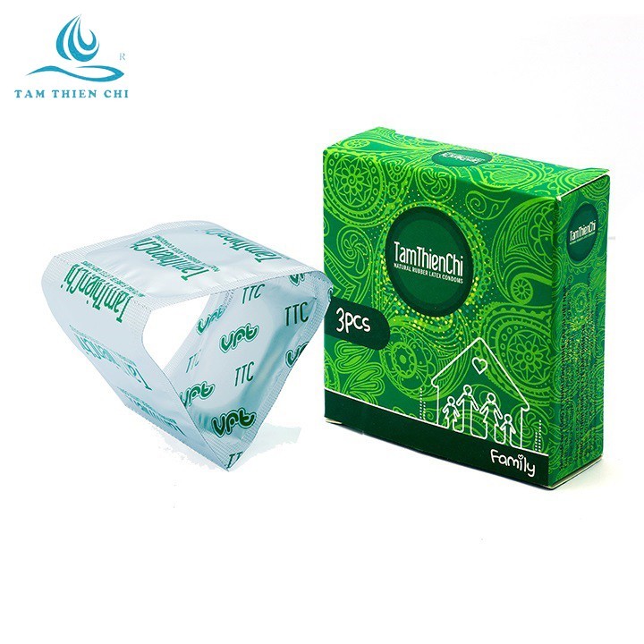 Bao cao su Tâm Thiện Chí Family mỏng trơn hộp 3 chiếc