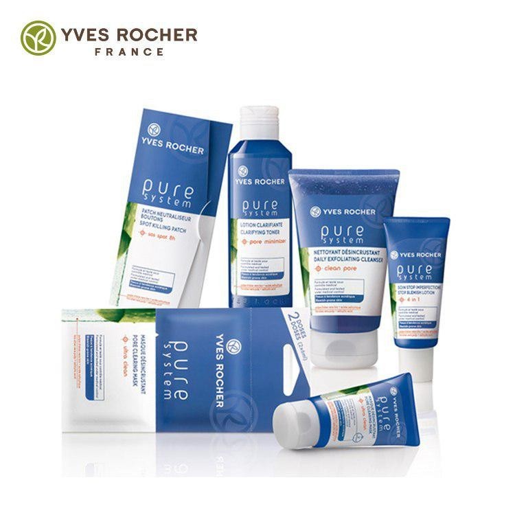 Sữa rửa mặt cho da mụn Yves Rocher 2 in 1 Cleanser and Exfoliator 125 ml 2
