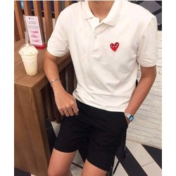 Áo thun có cổ thêu tim nam nữ - Áo poloo trái tim - Polo. tim unisex - Áo .polo trắng tim đỏ - Pollo CDG - Áo thun thêu tim Áo thun có cổ thêu tim nam nữ - Áo poloo trái tim - Polo. tim unisex - Áo .polo trắng tim đỏ - Pollo CDG - Áo thun thêu tim