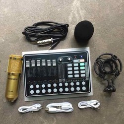 CHỌN BỘ THU ÂM KARAOKE MIC BM900-SOUND CARD H9 Có bluetooth