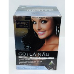 Gội Là Nâu Matrix Hộp 10 gói