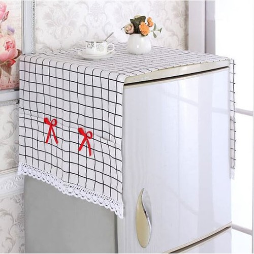 Khăn Trải Phủ Tủ Lạnh Máy Giặt  6 Túi Vải Chống Thấm