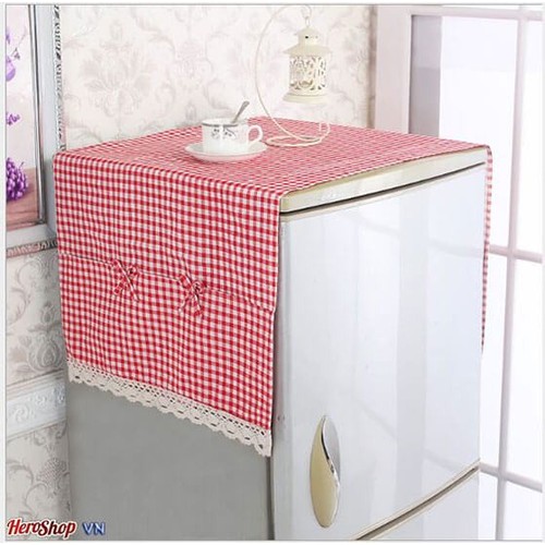 Khăn Trải Phủ Tủ Lạnh Máy Giặt  6 Túi Vải Chống Thấm