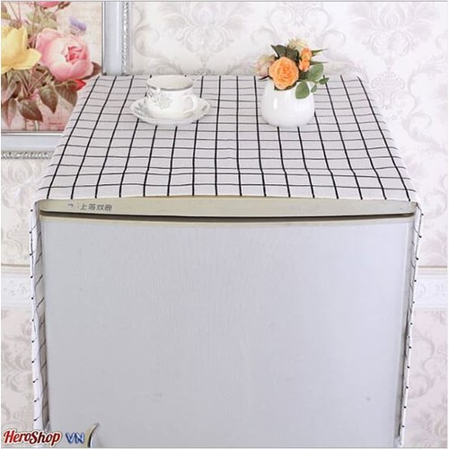 Khăn Trải Phủ Tủ Lạnh Máy Giặt  6 Túi Vải Chống Thấm