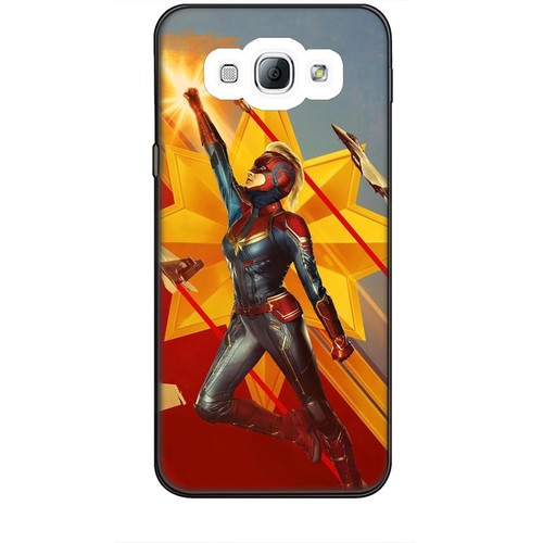 Ốp lưng nhựa dẻo dành cho Samsung Galaxy A8 Hình Captain Marvel Mẫu 7