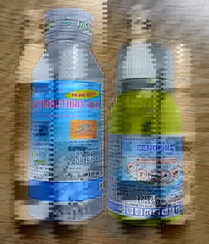 Bộ sản phẩm thuốc diệt muỗi và diệt côn trùng Fendona 10 sc và map permethrin 50 EC 1