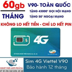 { SIÊU SALE } HOT NHẤT SIM VIETTEL V90 - CHỈ BÁN LẺ 1-2 CÁI RẺ NHƯ BÁN BUÔN