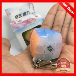 Móc khóa Rubik 3x3x3 trong suốt không viền Móc khóa Rubik 3x3x3 trong suốt không viền