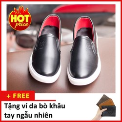 Giày Slip On Nam Aroti Đế Khâu Chắc Chắn Phong Cách Đơn Giản Màu Đen - M498-DEN-020319 Giày Slip On Nam Aroti Đế Khâu Chắc Chắn Phong Cách Đơn Giản Màu Đen - M498-DEN-020319