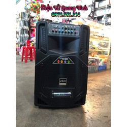 Loa Kéo Karaoke 3 Tấc Cao Cấp Chính Hãng JBA - T6C Tặng kèm 2 mic không dây