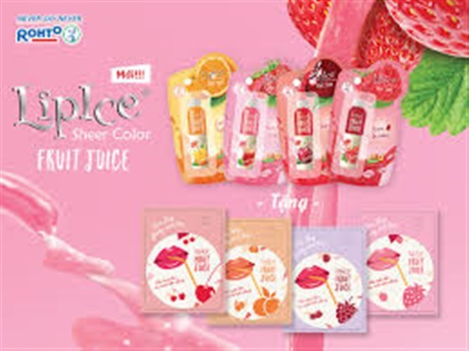 Son LipIce Sheer Color Fruit Juice hồng dâu dịu ngọt 3