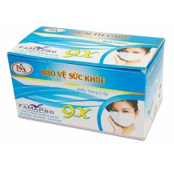 Combo 5 hộp 9x Xanh khẩu trang Nam Anh Combo 5 hộp 9x Xanh khẩu trang Nam Anh