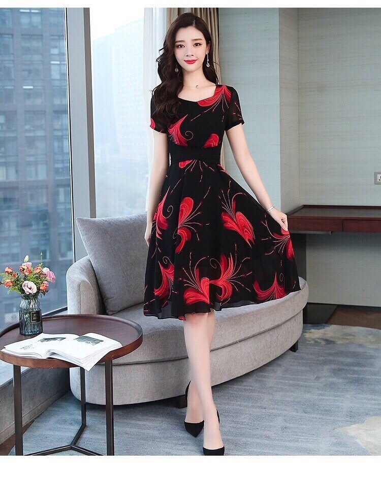 ĐẦM VOAN HOẠ TIẾT HÀNG NHẬP - TN 1953 8