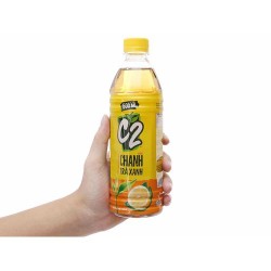 Trà xanh C2 hương chanh 500ml - Thùng 24 chai