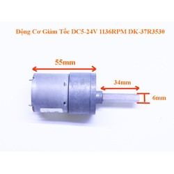 Động Cơ Giảm Tốc DC5-24V 1136RPM DK-37R3530 Động Cơ Giảm Tốc DC5-24V 1136RPM DK-37R3530