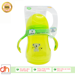 Cốc tập uống chuyển 2 giai đoạn, 2 loại núm silicone Ami Thái Lan 250ml - AM55406 Cốc tập uống chuyển 2 giai đoạn, 2 loại núm silicone Ami Thái Lan 250ml - AM55406