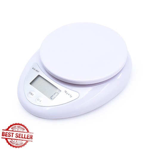 Cân điện tử để bếp chuẩn xác dùng để làm bánh, nấu đồ ăn, cân bột 5 KG