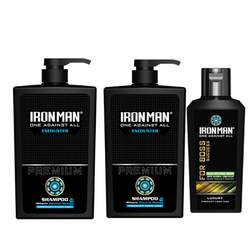 Combo 2 chai dầu gội hương nước hoa Ironman Encounter 650g và Tinh chất thảo dược vệ sinh nam 120g Combo 2 chai dầu gội hương nước hoa Ironman Encounter 650g và Tinh chất thảo dược vệ sinh nam 120g
