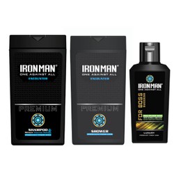 Combo Dầu gội sữa tắm nhiệt Ironman Encounter 380g+ Dung dịch vệ sinh nam Tinh chất thảo dược Ironman for Boss 120g Combo Dầu gội sữa tắm nhiệt Ironman Encounter 380g+ Dung dịch vệ sinh nam Tinh chất thảo dược Ironman for Boss 120g