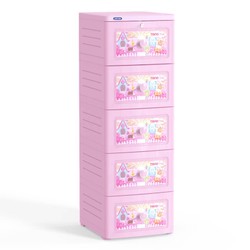 Tủ nhựa duy tân tano 5 tầng hồng