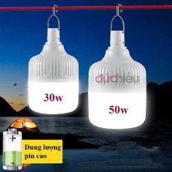 Bóng đèn tích điện 50w, bóng đèn LED sạc tích điện thông minh, đèn sạc - Đức Hiếu Shop