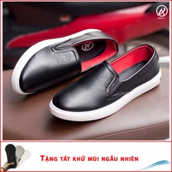 Giày Slip On Nam Aroti Đế Khâu Chắc Chắn Phong Cách Đơn Giản Màu Đen - M498-DEN|010419 Giày Slip On Nam Aroti Đế Khâu Chắc Chắn Phong Cách Đơn Giản Màu Đen - M498-DEN|010419