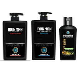 Combo 2 chai sữa tắm hương nước hoa Ironman Humanity - Ironman Encounter 650g và Tinh chất thảo dược vệ sinh nam Combo 2 chai sữa tắm hương nước hoa Ironman Humanity - Ironman Encounter 650g và Tinh chất thảo dược vệ sinh nam