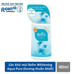 Lăn Khử Mùi Refre Whitening Aqua Pure Hương Thuần Khiết 40ml