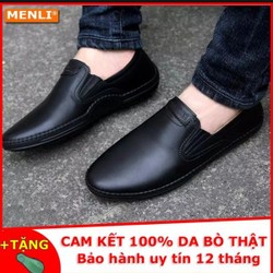FREE SHIP GIÀY LƯỜI DA BÒ CÔNG SỞ BH1ĐỔI 1 – Da THẬT