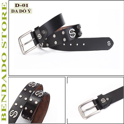 Dây lưng, dây nịt nam - da bò ý