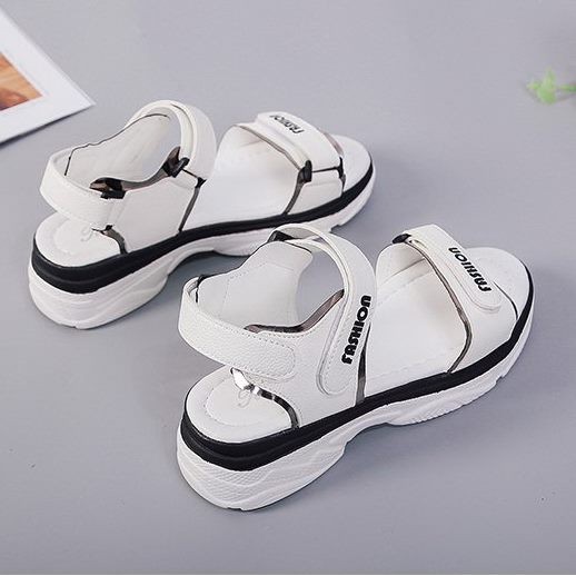 Giày sandal bánh mì quai dán ánh kim |Giày sandal bánh mì nữ 3