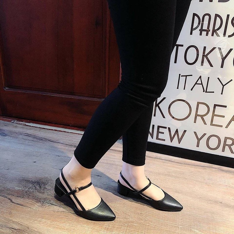 Giày sandal gót vuông MIMOMI | Giày sandal gót vuông nữ 1