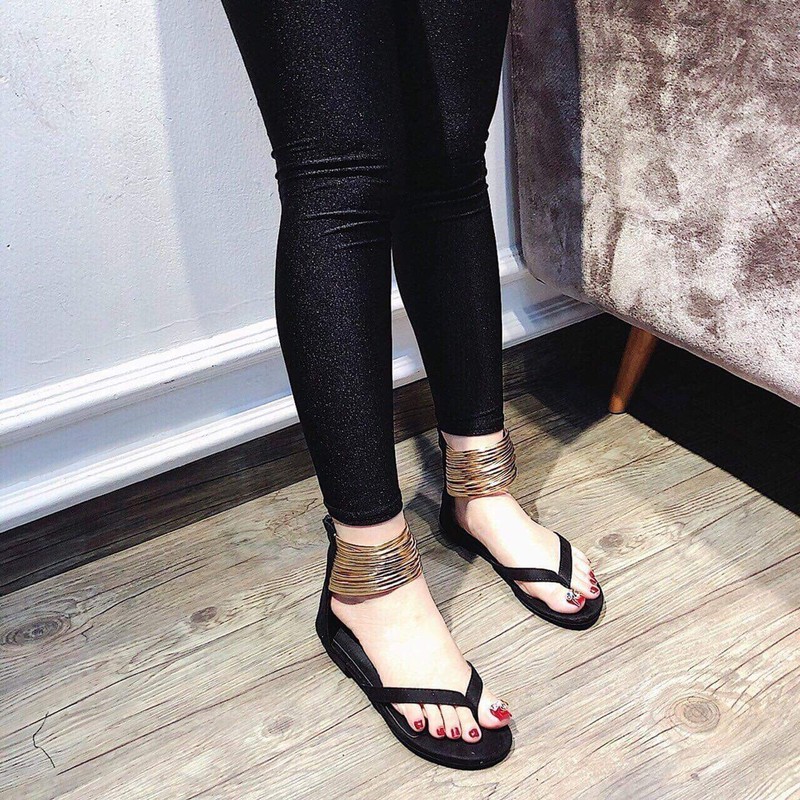 Giày sandal quai kẹp dây ánh kim |Giày sandal nữ 2