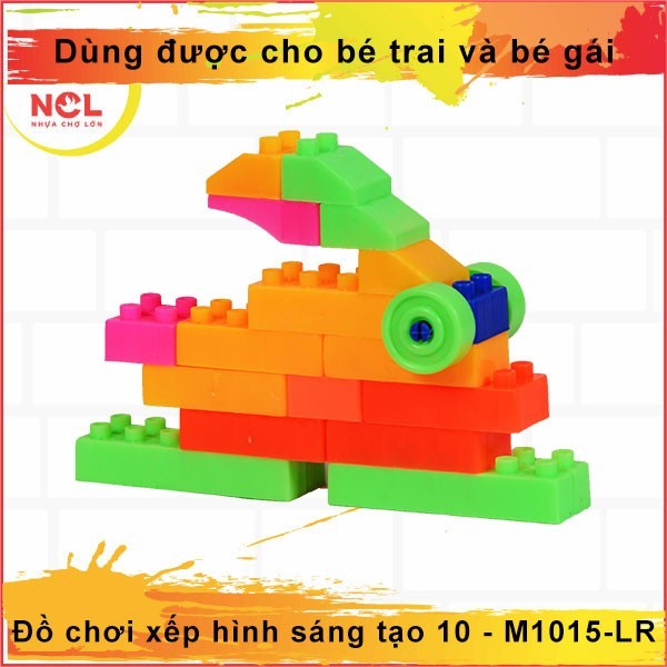 Đồ chơi xếp hình sáng tạo 10 Nhựa Chợ Lớn - M1015-LR10 5