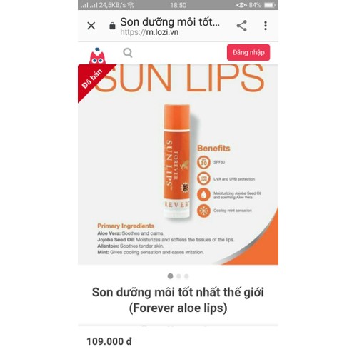 4868980 , 17388262 , 15_17388262 , 136000 , son-duong-moi-Sun-Lips-tot-nhat-the-gioi-15_17388262 , sendo.vn , son dưỡng môi Sun Lips tốt nhất thế giới son dưỡng môi Sun Lips tốt nhất thế giới