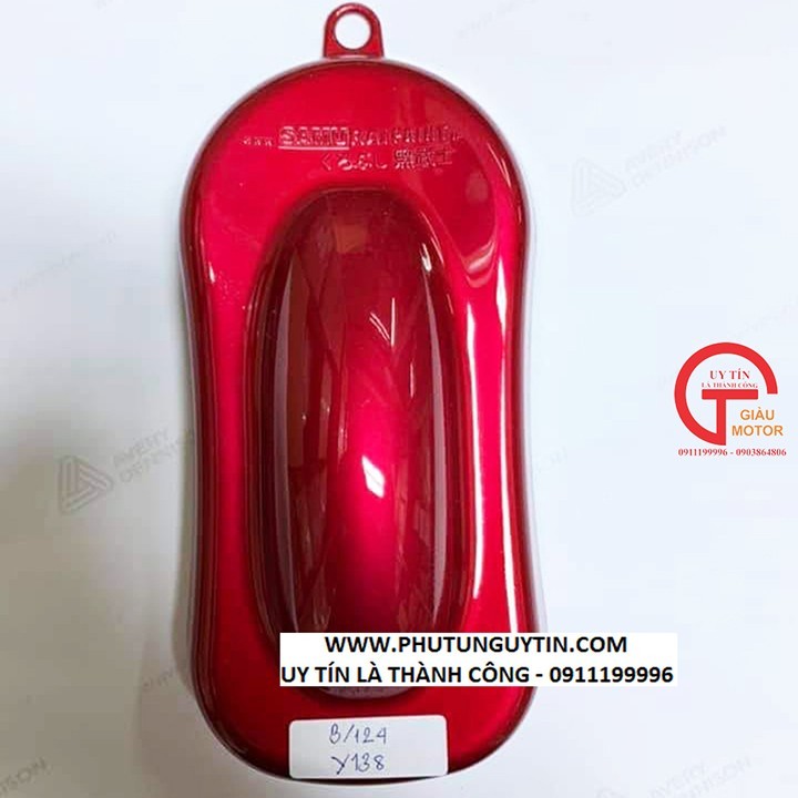 y138 _Chai sơn xịt sơn xe máy Samurai Y138 màu đỏ candy Yamaha - Brilliant Red _ uy tín, giao hàng nhanh, giá rẻ 9
