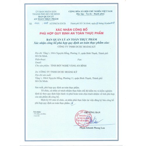 Tinh bột nghệ đỏ An Bình