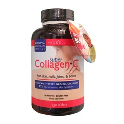 Viên uống đep da, đẹp tóc của Mỹ Super Collagen +C 250 viên Neocell USA
