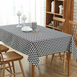 khăn trải bàn ăn cao cấp không thấm nước mẫu tam giác trắng đen size 90cm x 90cm khăn trải bàn ăn cao cấp không thấm nước mẫu tam giác trắng đen size 90cm x 90cm
