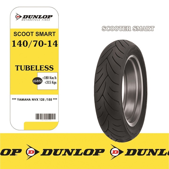 Lốp Dunlop 140.70-14  SCOOTSMART TL 68S Vỏ xe máy Dunlop size 140-70-14  SCOOTSMART TL 68S_ Dunlop Việt Nam, giá rẻ, uy tín 4